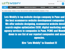Tablet Screenshot of letswebify.com